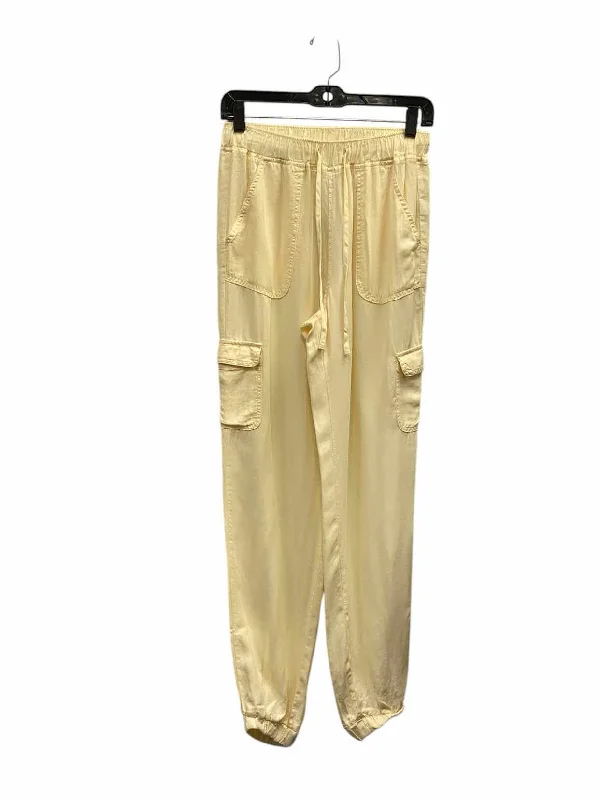 Love Tree Size S Yellow Pants Classic Straight-Leg Pants