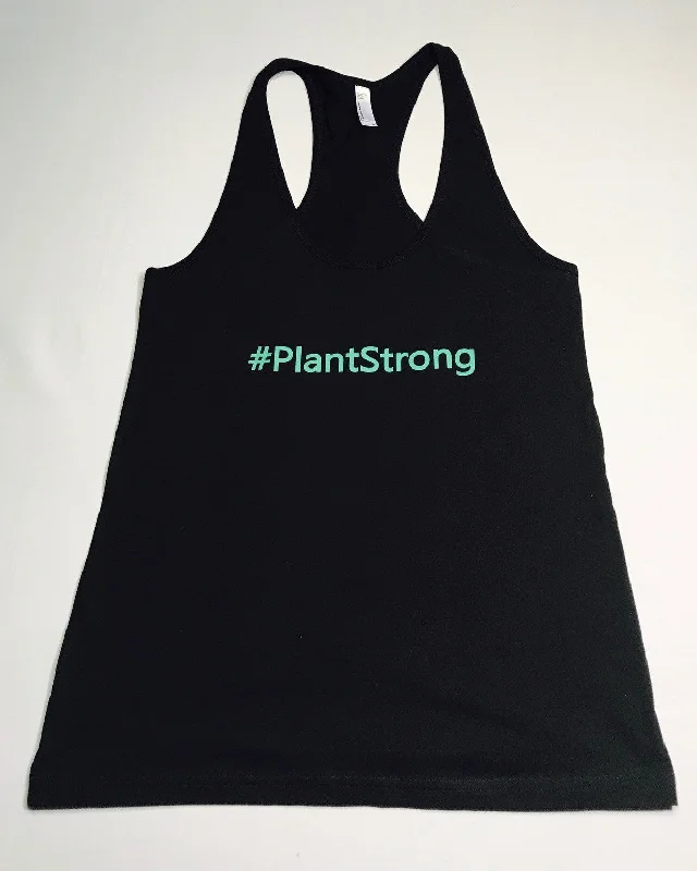 #PlantStrong Womens Racerback Tank white tank top