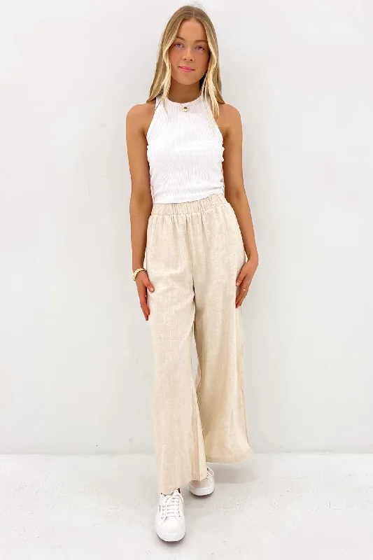 Paris Pant Natural Trendy Wide-Leg Pants