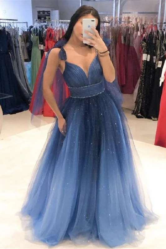 Spaghetti Straps A Line Ombre Color Tulle Pleats Evening Party Dresses Prom Dresses Bodycon Fitted Nightout Spaghetti Straps A Line Ombre Color Tulle Pleats Evening Party Dresses Prom Dresses Bodycon Fitted Nightout