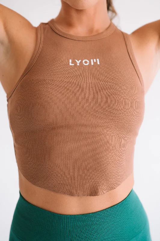 LYOM™ Soft Active Tank - Brown trendy tank top