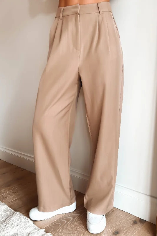Lucas Pant Taupe Casual Skinny Fit Pants