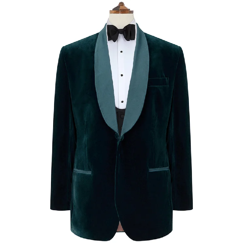 Dumont Teal Velvet Jacket Plaid Jacket Tartan Jacket Houndstooth Jacket