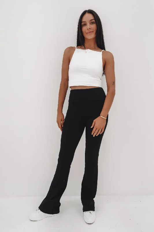 Elina Flare Pant Black Formal Slim Pants