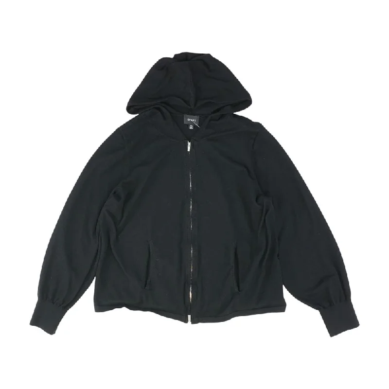 Black Solid Jacket V-Neck Jacket Boat Neck Jacket Square Neck Jacket