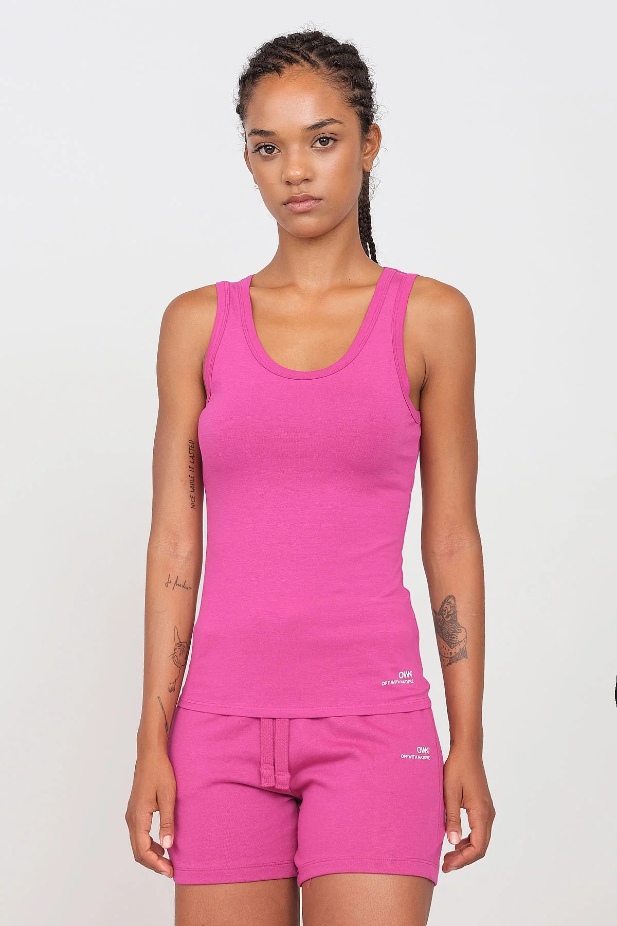 Women's Stretchy Tank Top Fuchsia modal blend tank
