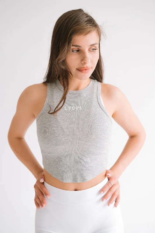 LYOM™ Soft Active Tank - Gray modal blend tank