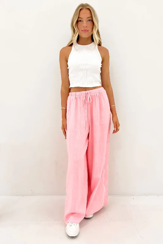 Merri Pant Pink Cozy Full-Length Pants