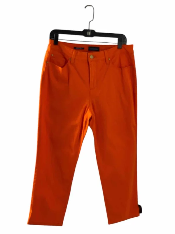Charter Club Size 12 Orange Pants Comfy Cargo Trousers