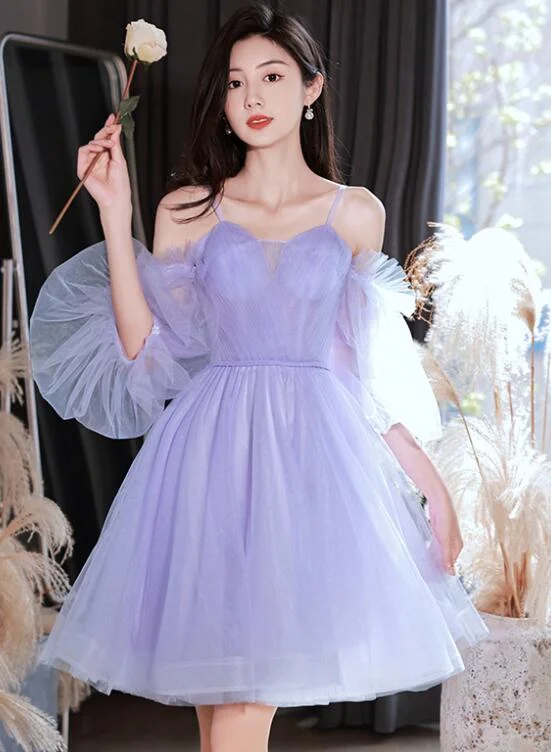 Lovely Lavender Short Party Dress Off Shoulder Dress, Cute Homecoming Dresses Prom dress gh6 Tunics Plaid country Lovely Lavender Short Party Dress Off Shoulder Dress, Cute Homecoming Dresses Prom dress gh6 Tunics Plaid country