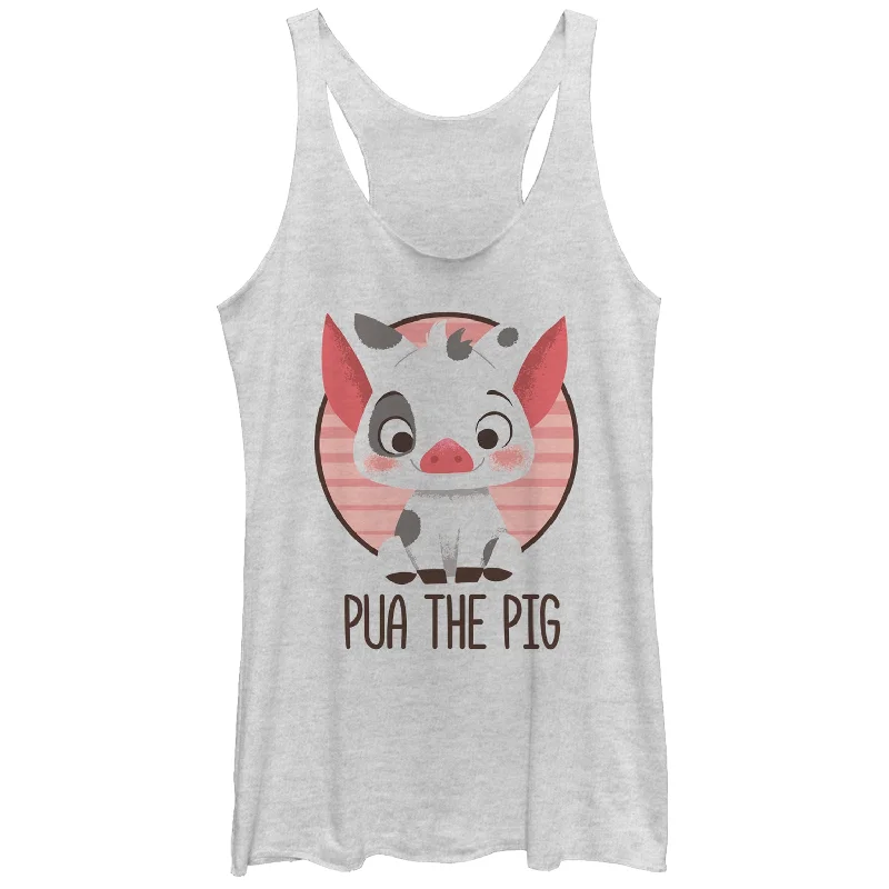 Women's Moana Pua the Pig Racerback Tank Top floral tank top
