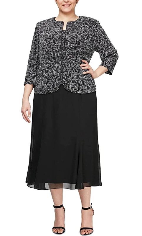 Alex Evenings 8427549 - Quarter Length Jacket Formal Dress Wool Jacket Cashmere Jacket Tweed Jacket