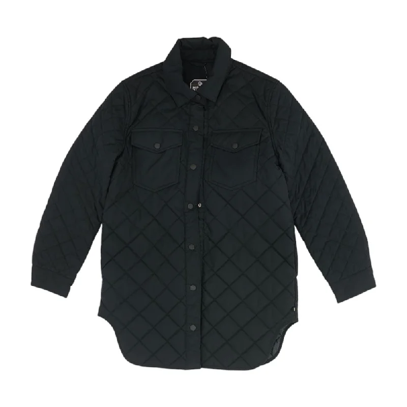Black Solid Lightweight Jacket Fleece Jacket Down Jacket Parka