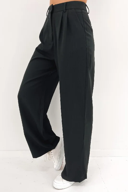 Nate Pant Charcoal Classic Cropped Pants