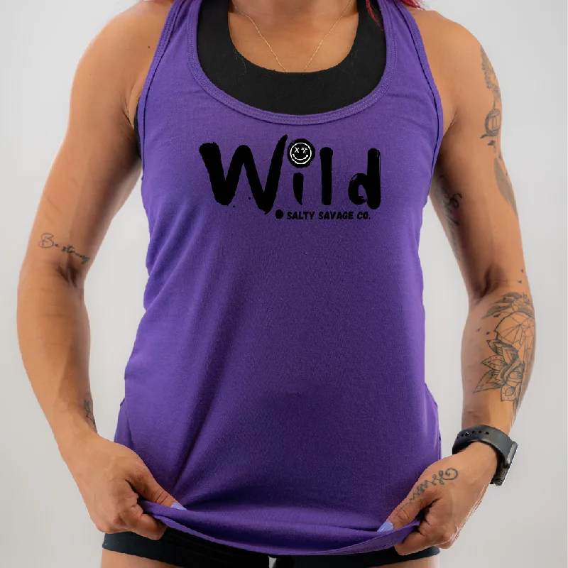 Salty Savage Ladies "Wild" Racerback Tank stylish tank top