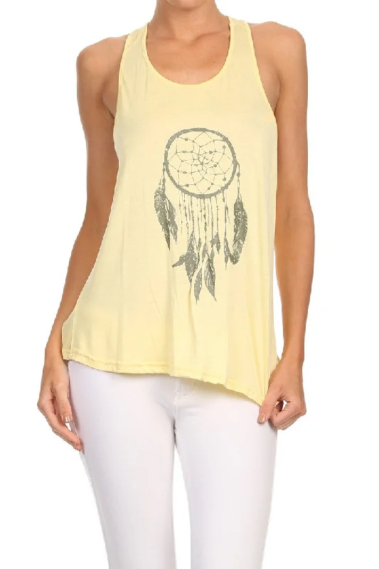 Rumi Dreamcatcher Tank scoop neck tank