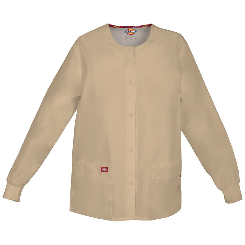 Dickies Women's Snap Front Warm-Up Scrub Jacket<br/>Style - 86306<br/>Sizes XS - XXL Zippered Jacket Buttoned Jacket Snapped Jacket