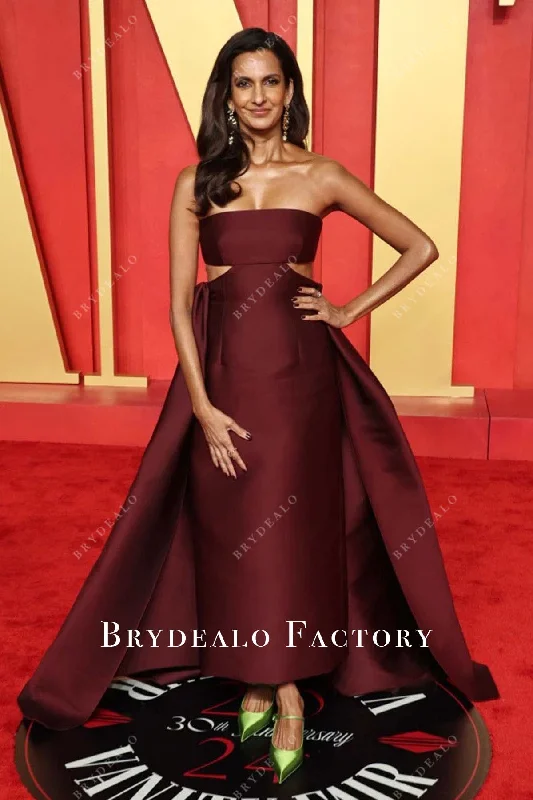 Poorna Jagannathan Cabernet Strapless 2024 Oscars After Party Dress Tunics Trousers formal Poorna Jagannathan Cabernet Strapless 2024 Oscars After Party Dress Tunics Trousers formal