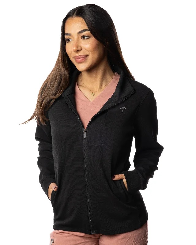 On-Call Scrub Jacket - Women Insulated Jacket Fitted Jacket Loose Jacket