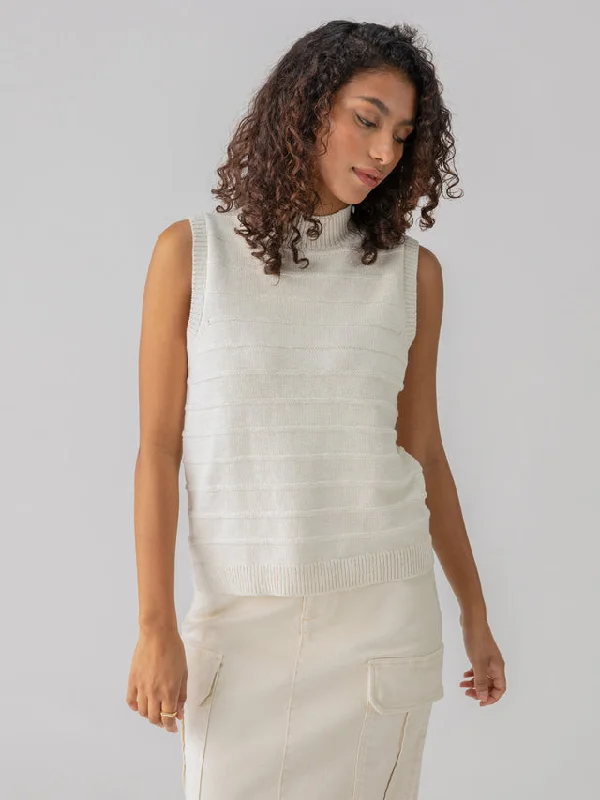 ST Life is Easy Shell Tank ribbed tank top