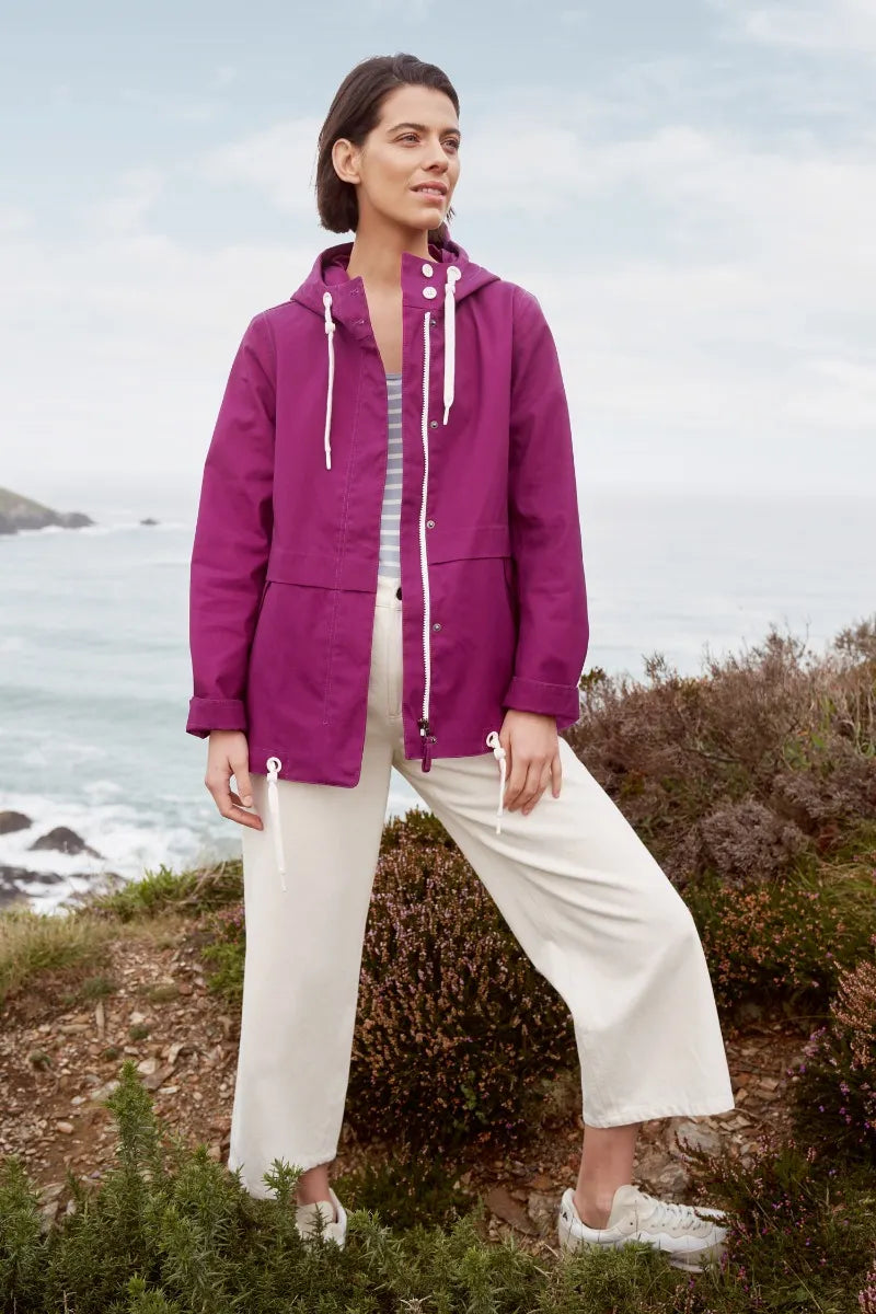 Seasalt Blue Depth Jacket - Cassis Striped Jacket Polka Dot Jacket Floral Jacket