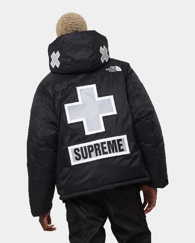 Supreme X The North Face Summit Baltoro Jacket Black Ribbed Jacket Pleated Jacket Ruffled Jacket