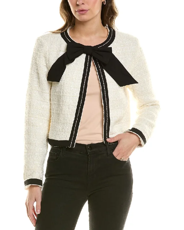 FATE Tweed Wool-Blend Jacket Wool Fabric Cashmere Fabric Tweed Fabric