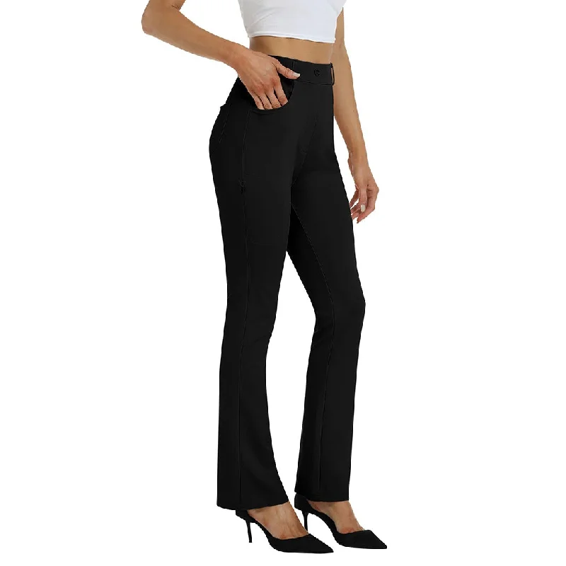 Women Slacks Pants Business Casual Yoga Dress Pants Elegant High-Waist Pants
