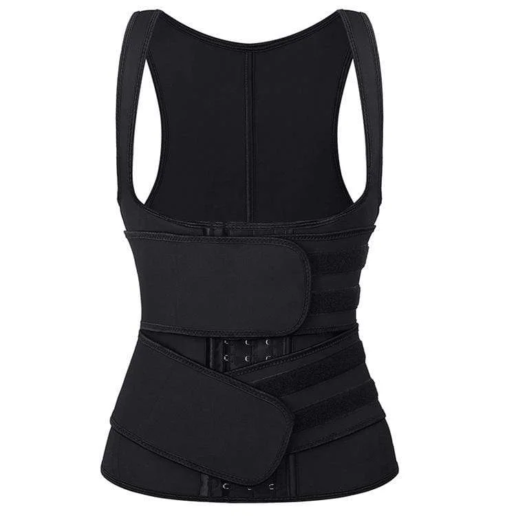 Women's Double Hook And Loop Tank Underbust Corsets Hook peekaboo tank top