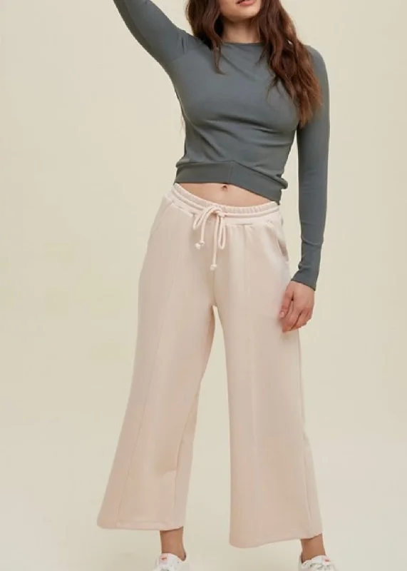 Ballet Drawstring Wide Leg Pant Formal Stretch Pants