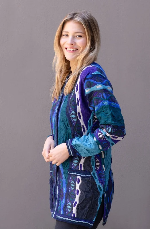 Lighting Cardigan Terry Terry Cloth Terry Knit