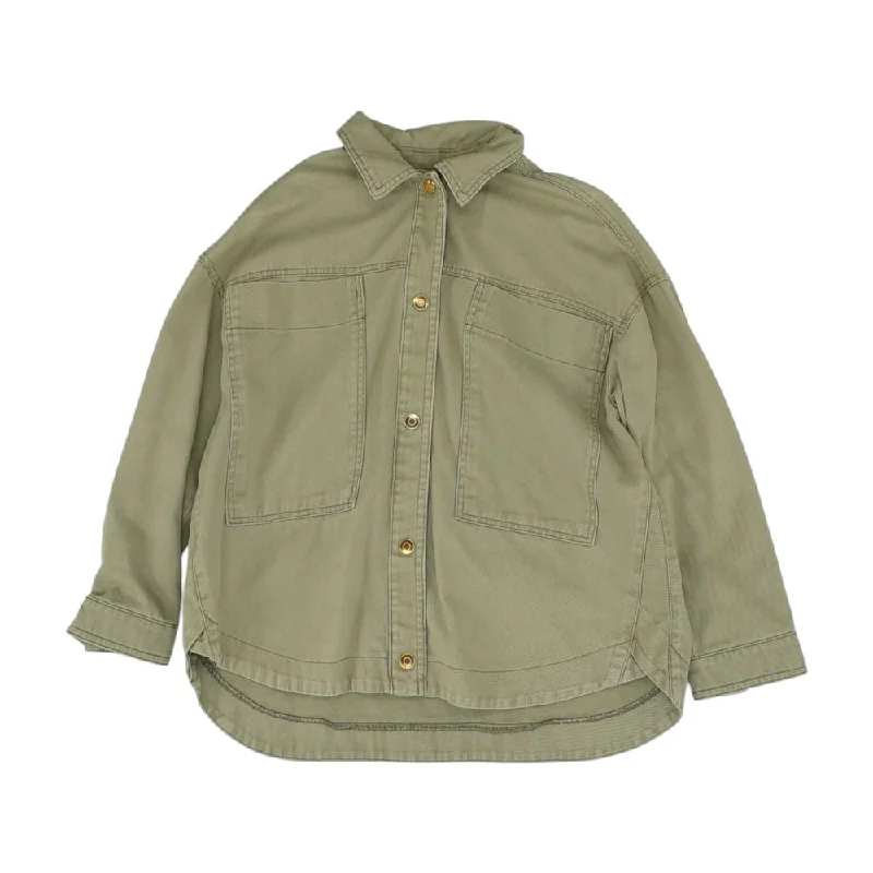 Green Solid Lightweight Jacket Embroidered Jacket Appliqued Jacket Beaded Jacket