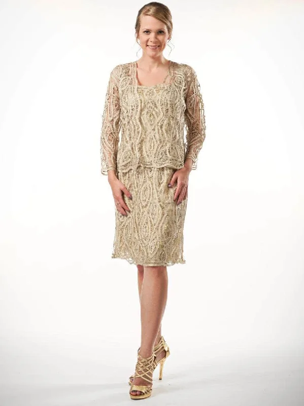 Soulmates D8066 - Lace Jacket Dress Wool Jacket Cashmere Jacket Tweed Jacket