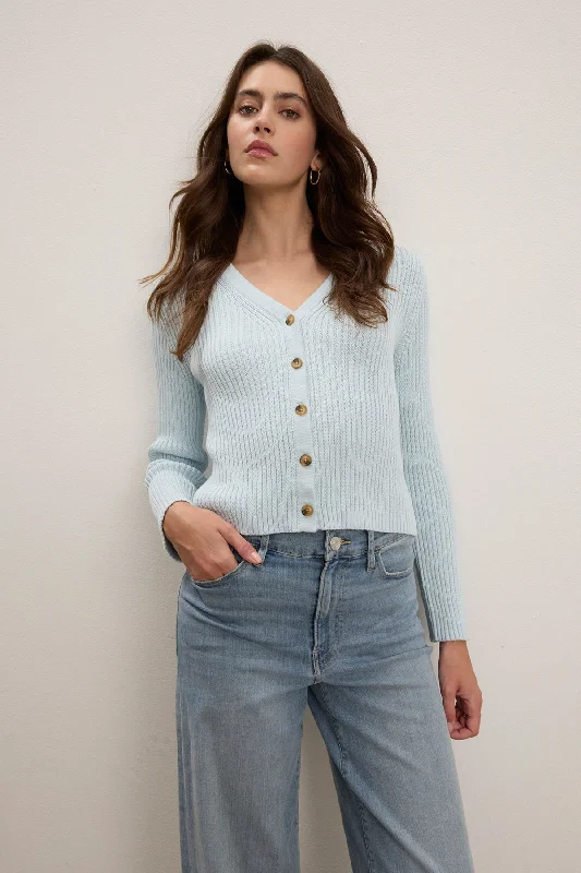HYDIE CARDIGAN Wool Cardigan Cotton Cardigan Cashmere Cardigan