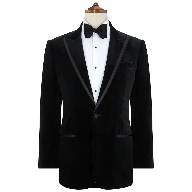 Balinteer Black Velvet Jacket Cotton Jacket Linen Jacket Terry Jacket