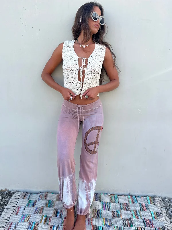 Peace Pants Trendy Wide-Legged Trousers