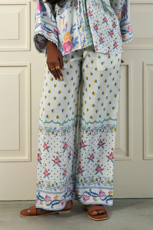 DAHLIA SILKY LONG PANTS Classic Pleated Pants