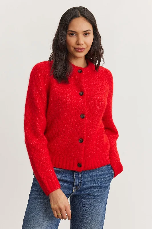 CHANTAL ALPACA CARDIGAN Crew Neck V-Neck Turtle Neck
