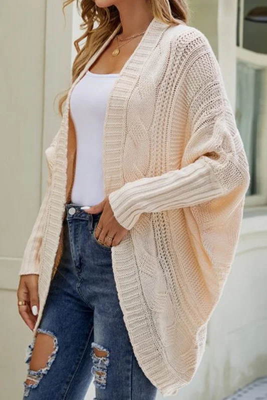 WOMEN CHUNKY KNITTED SOLID FALL WINTER CARDIGAN Casual Formal Business