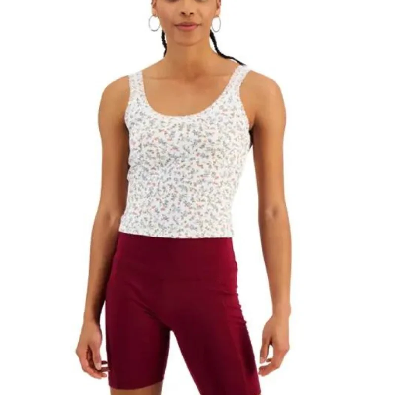 HIPPIE ROSE  - Lace-Trim Tank Top cutout tank top
