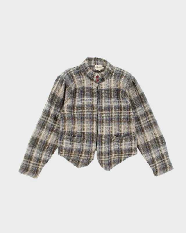 Vintage Selection Wool Knit Cardigan - S Fitted Loose Oversized