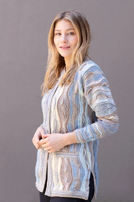 Lady's Cardigan Cream Anti-Pilling Anti-Shrink Durable