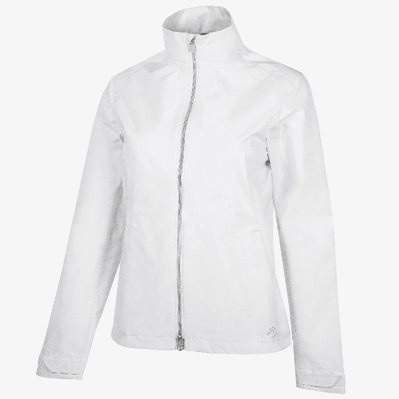 Alice - Waterproof golf jacket Embroidered Jacket Appliqued Jacket Beaded Jacket