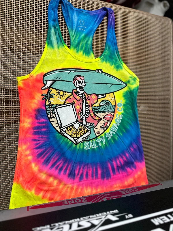 Ladies “Pizza Party” Racerback Tank activewear tank top