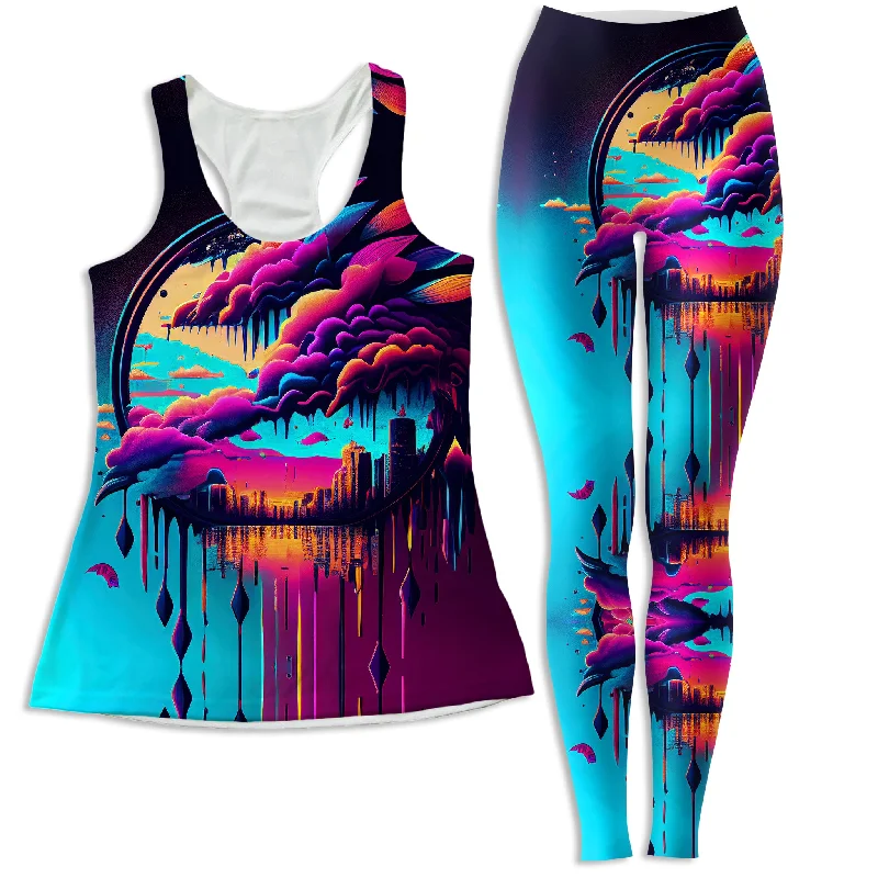 Distant Memory Women's Tank and Leggings Combo adorable tank top