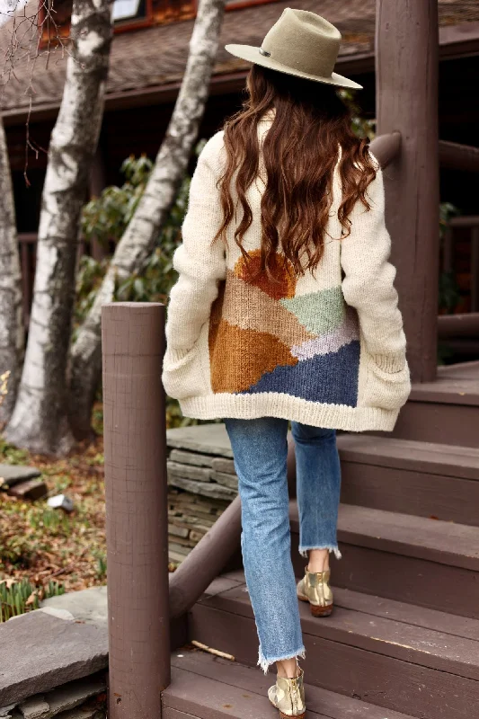 Knit Kit - Santa Fe Cardigan Hooded Caped Shawl Collar