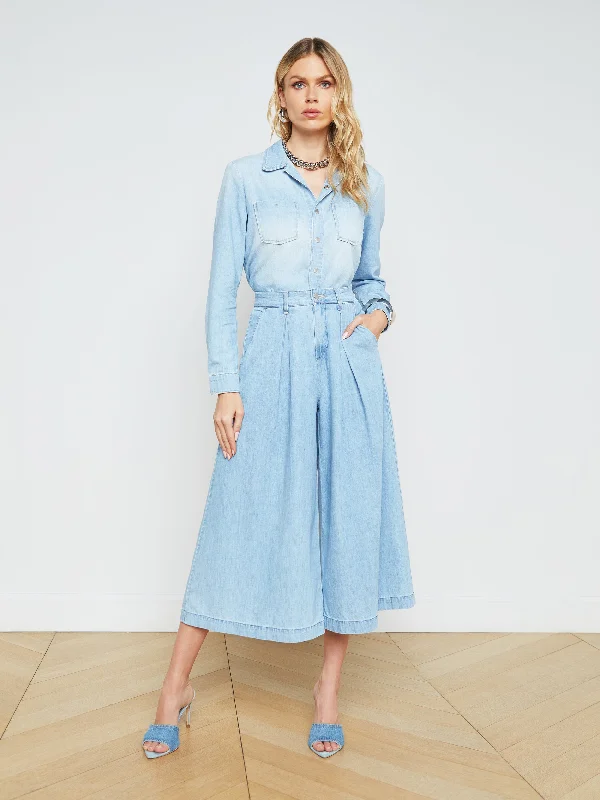 Elowyn Palazzo Pant High-Waist Jeans