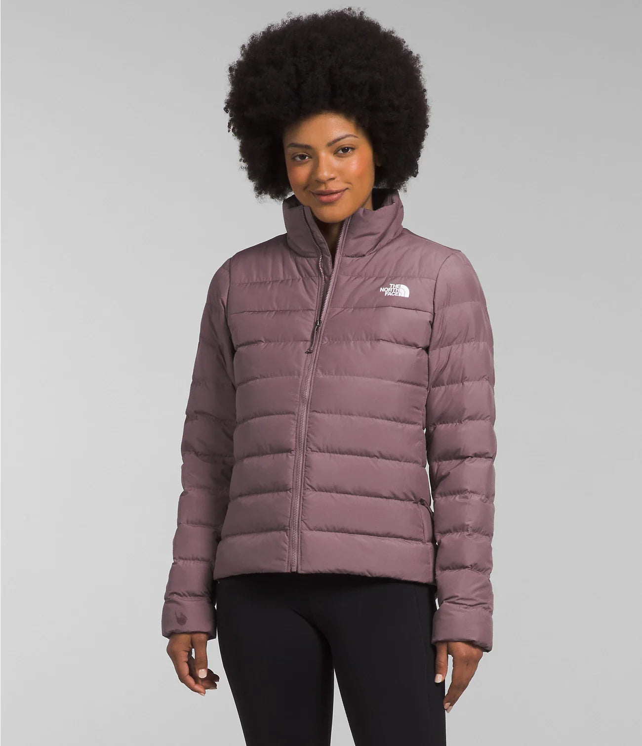 The North Face Aconcagua 3 Jacket (Womens) Fawn Grey Front Pockets Side Pockets Patch Pockets