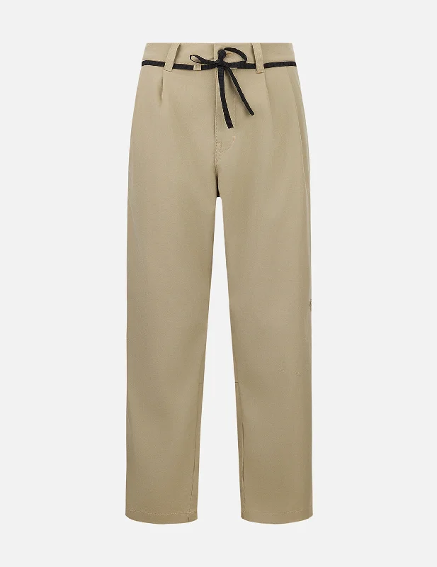 Logo Embroidery Relax Fit Chino Pants Casual Track Pants