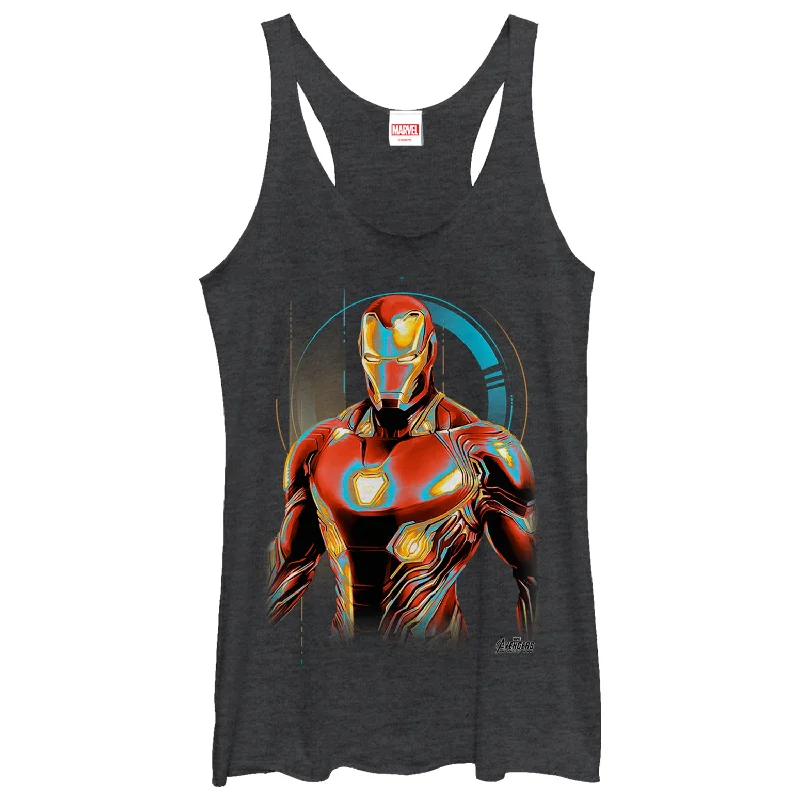 Women's Marvel Avengers: Infinity War Iron Man Future Racerback Tank Top vintage tank top